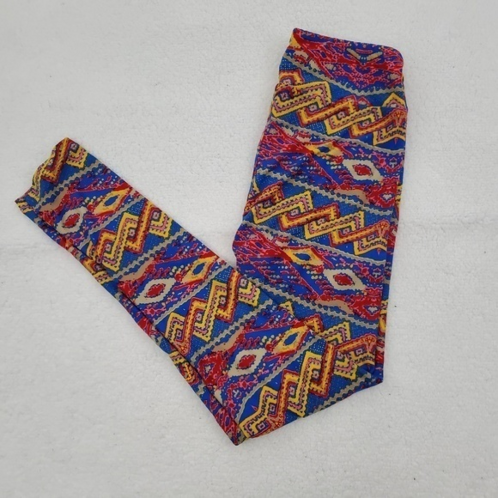 Lularoe‎ Leggings OS One Size Pants Yoga Chevron Tr